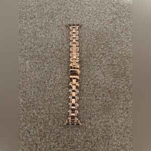 Kate Spade Rose Gold Scalloped Bracelet Strap with Rhinestones